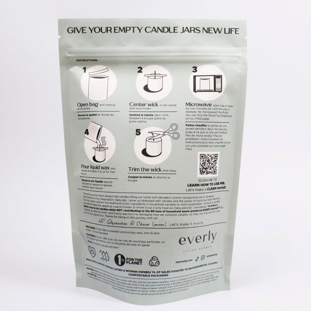 Everly Clean Candle Refill Kits - Campo Lavender and Vanilla Scent
